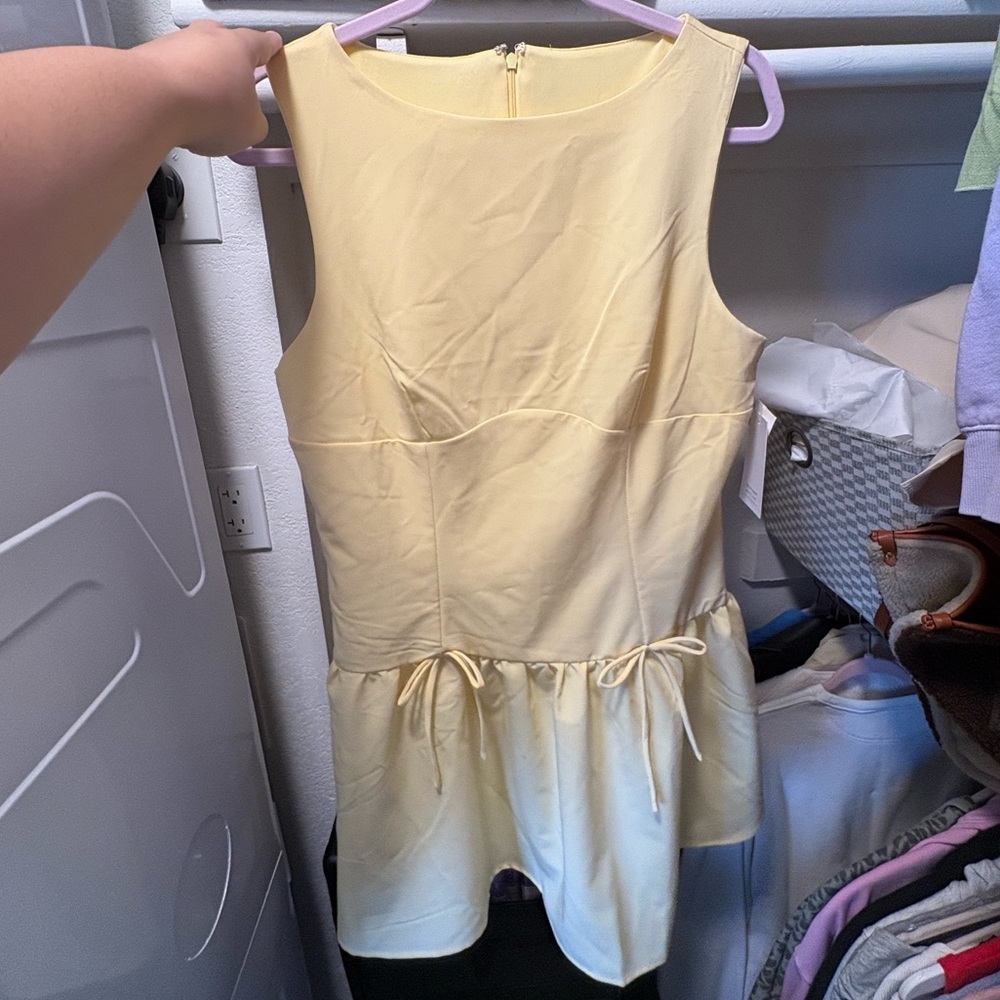 love, Fire Yellow Sleeveless Dress